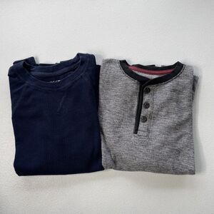 Lot Of 2 Old Navy Joe’s Youth Boy M (10-12) Long Sleeves Waffle Knit Tee T-shirt